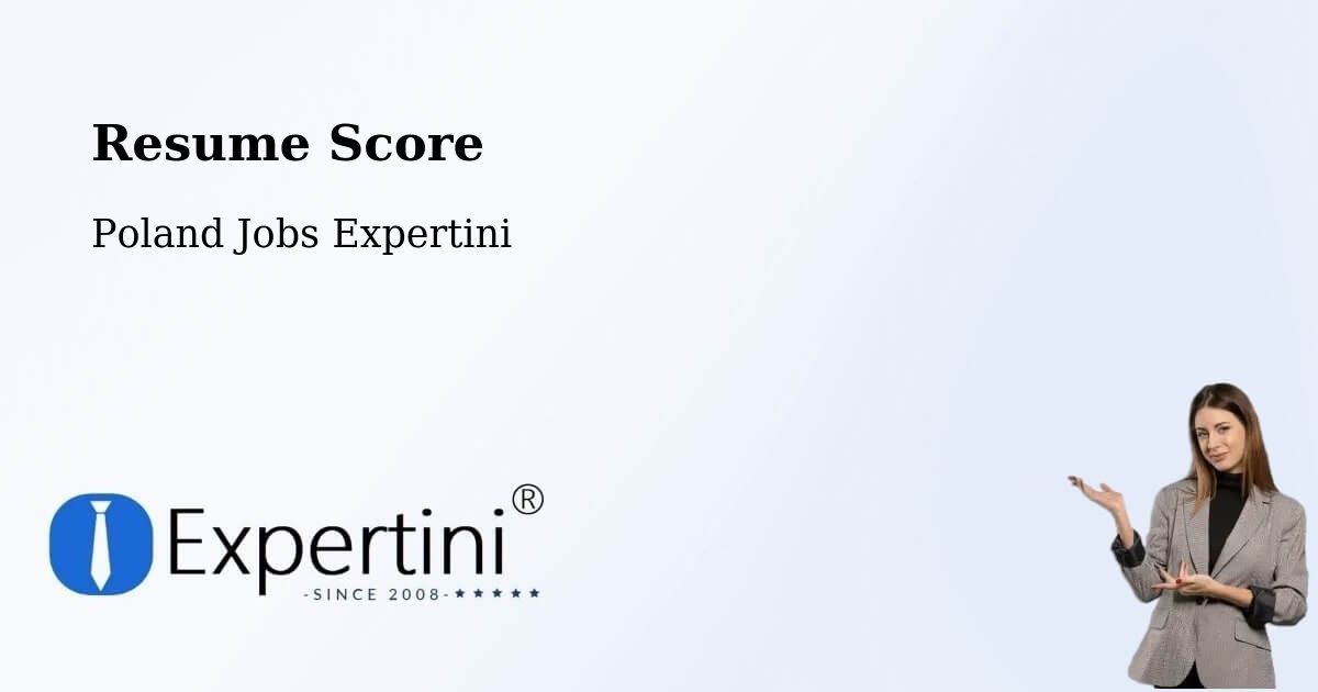 Resume Score & Job Description Match Tool – Rypin - Poland Jobs Expertini